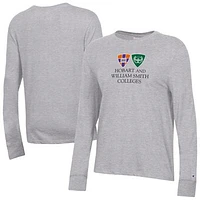 Women's Champion  Gray Hobart & William Smith Colleges Core Long Sleeve T-Shirt
