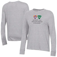 Women's Champion  Gray Hobart & William Smith Colleges Core Long Sleeve T-Shirt