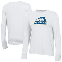 Women's Champion  White Hofstra University Pride Core Long Sleeve T-Shirt