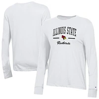 Women's Champion  White Illinois State Redbirds Core Long Sleeve T-Shirt