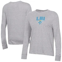 Women's Champion  Gray LIU Sharks Core Long Sleeve T-Shirt