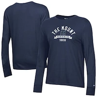 Women's Champion  Navy Mount St. Mary's Mountaineers Core Long Sleeve T-Shirt
