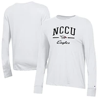 Women's Champion  White North Carolina Central Eagles Core Long Sleeve T-Shirt