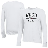 Women's Champion  White North Carolina Central Eagles Core Long Sleeve T-Shirt