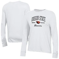 Women's Champion  White Oregon State Beavers Core Long Sleeve T-Shirt
