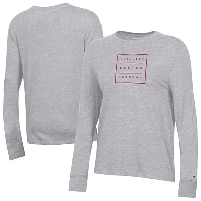 Women's Champion Phillips Exeter Academy Big Red Core Long Sleeve T-Shirt