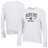Women's Champion  White Wichita State Shockers Core Long Sleeve T-Shirt