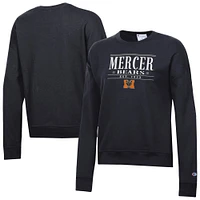 Women's Champion  Black Mercer Bears Powerblend Pullover Sweatshirt