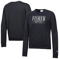 Women's Champion  Black St. John Fisher Cardinals Powerblend Pullover Sweatshirt