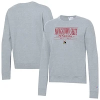 Women's Champion  Gray Youngstown State Penguins Powerblend Pullover Sweatshirt