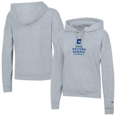 Women's Champion  Gray Case Western Reserve Spartans Powerblend Fleece Pullover Hoodie