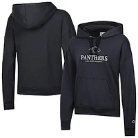 Women's Champion  Black Clark Atlanta University Panthers Powerblend Fleece Pullover Hoodie
