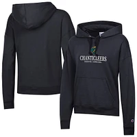 Women's Champion  Black Coastal Carolina Chanticleers Powerblend Fleece Pullover Hoodie