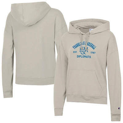 Women's Champion  Oatmeal Franklin & Marshall Diplomats Powerblend Fleece Pullover Hoodie