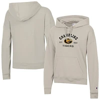 Women's Champion  Oatmeal Grambling Tigers Powerblend Fleece Pullover Hoodie