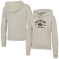Women's Champion  Oatmeal Grambling Tigers Powerblend Fleece Pullover Hoodie