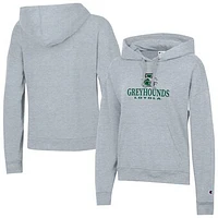 Women's Champion  Gray Loyola Greyhounds Powerblend Fleece Pullover Hoodie