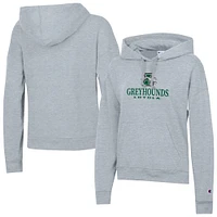 Women's Champion  Gray Loyola Greyhounds Powerblend Fleece Pullover Hoodie