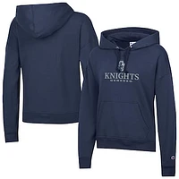 Women's Champion  Navy SUNY Geneseo Knights Powerblend Fleece Pullover Hoodie