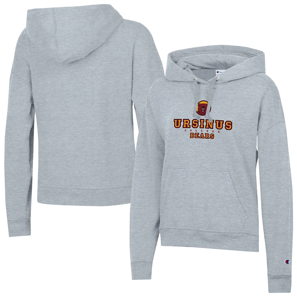 Women's Champion Gray Ursinus Bears Powerblend Fleece Pullover Hoodie
