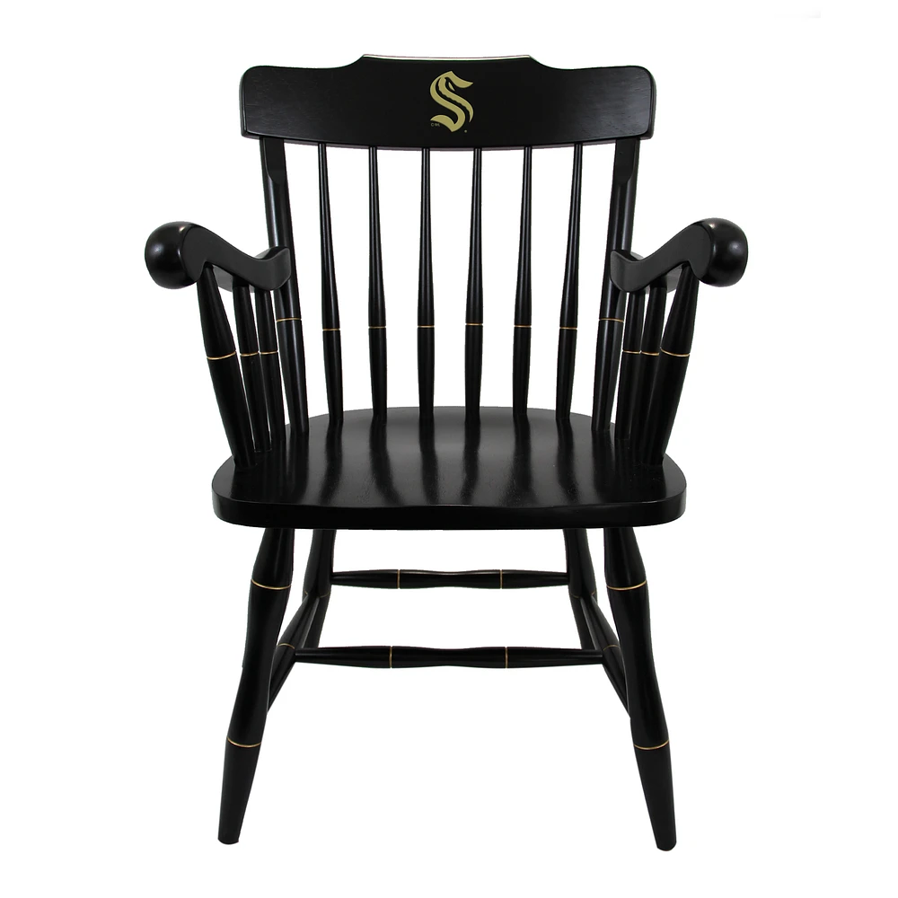 Black Seattle Kraken Captain's Chair