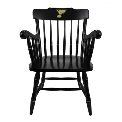 Black St. Louis Blues Captain's Chair