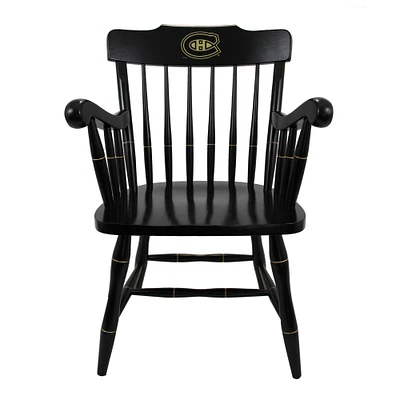 Black Montreal Canadiens Captain's Chair