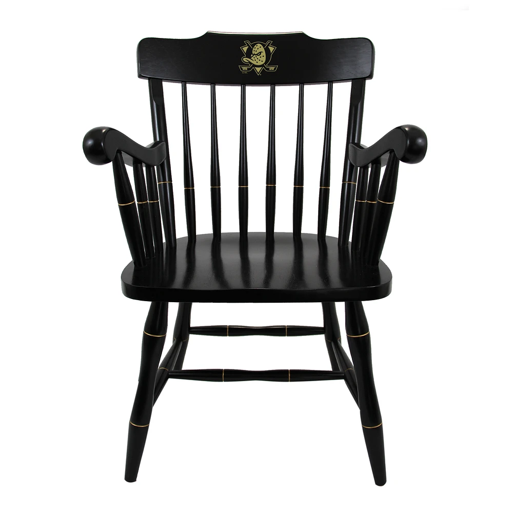 Black Anaheim Ducks Captain's Chair