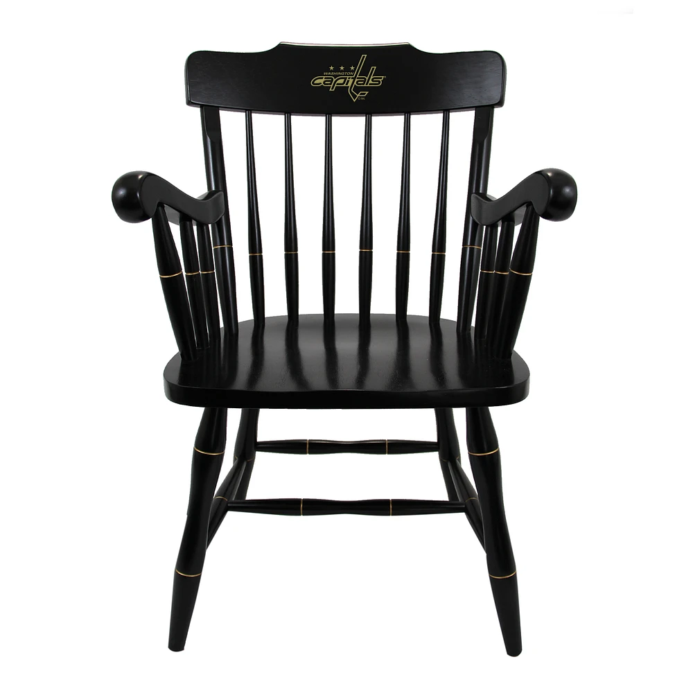 Black Washington Capitals Captain's Chair