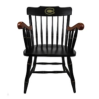 Black Montreal Canadiens Captain's Chair with Cherry Arms