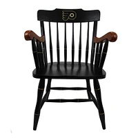 Black Philadelphia Flyers Captain's Chair with Cherry Arms
