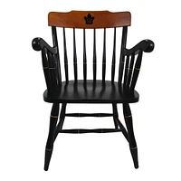 Black Toronto Maple Leafs Captain's Chair with Cherry Crown