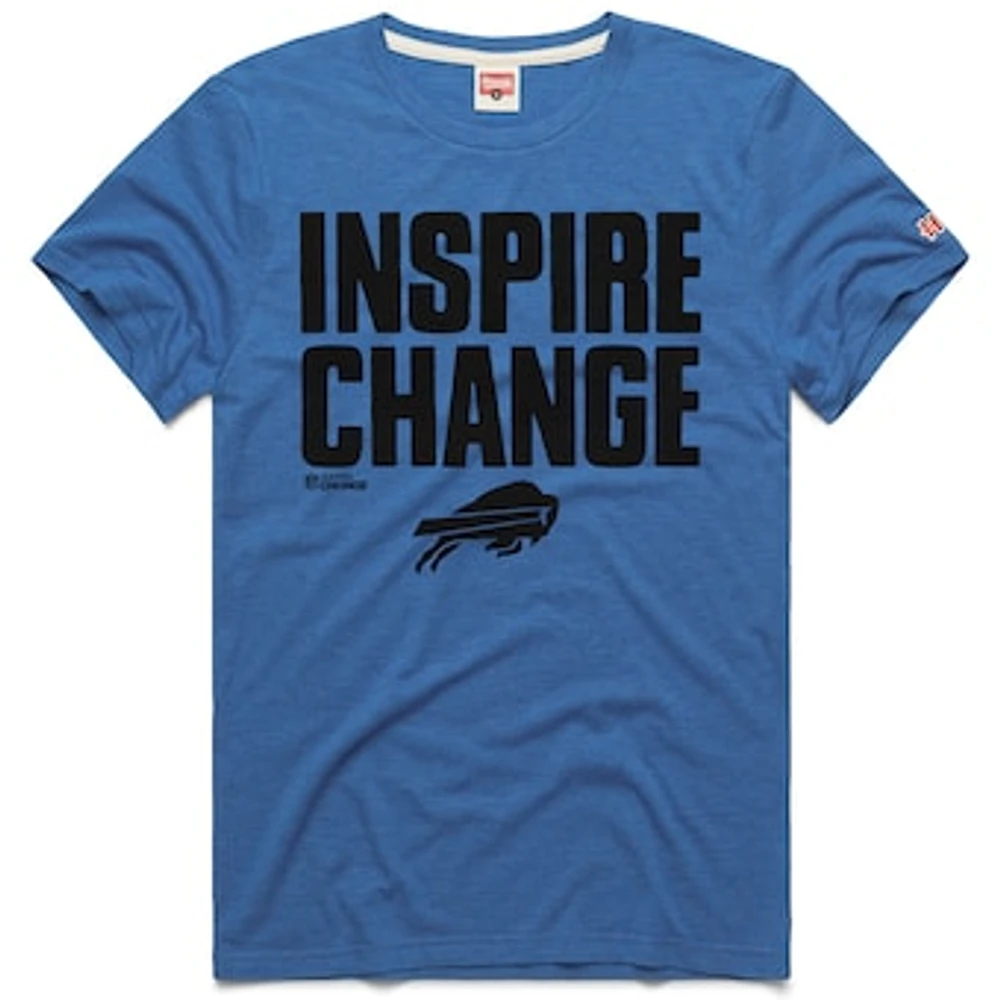 Unisex Homage Royal Buffalo Bills 2024 Inspire Change Tri-Blend T-Shirt