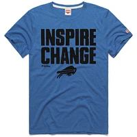 Unisex Homage Royal Buffalo Bills 2024 Inspire Change Tri-Blend T-Shirt