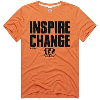 Unisex Homage Orange Cincinnati Bengals 2024 Inspire Change Tri-Blend T-Shirt