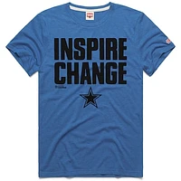 Unisex Homage Royal Dallas Cowboys 2024 Inspire Change Tri-Blend T-Shirt