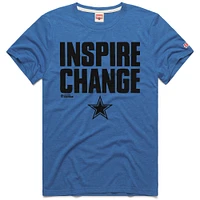 Unisex Homage Royal Dallas Cowboys 2024 Inspire Change Tri-Blend T-Shirt