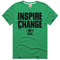 Unisex Homage Green Bay Packers 2024 Inspire Change Tri-Blend T-Shirt