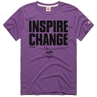 Unisex Homage Purple Minnesota Vikings 2024 Inspire Change Tri-Blend T-Shirt