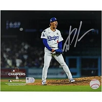 Yoshinobu Yamamoto Los Angeles Dodgers Autographed 2024 World Series Champions 8" x 10" Photograph