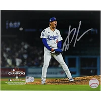 Yoshinobu Yamamoto Los Angeles Dodgers Autographed 2024 World Series Champions 8" x 10" Photograph