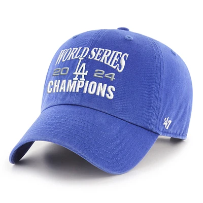 Men's '47 Royal Los Angeles Dodgers 2024 World Series Champions Clean Up Adjustable Hat