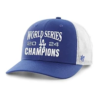 Men's '47 Royal Los Angeles Dodgers 2024 World Series Champions Trucker Adjustable Hat