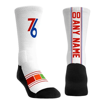 Youth Rock Em Socks Philadelphia 76ers 2024/25 City Edition Custom Jersey Crew Socks