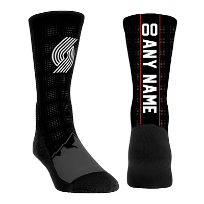 Youth Rock Em Socks Portland Trail Blazers 2024/25 City Edition Custom Jersey Crew Socks