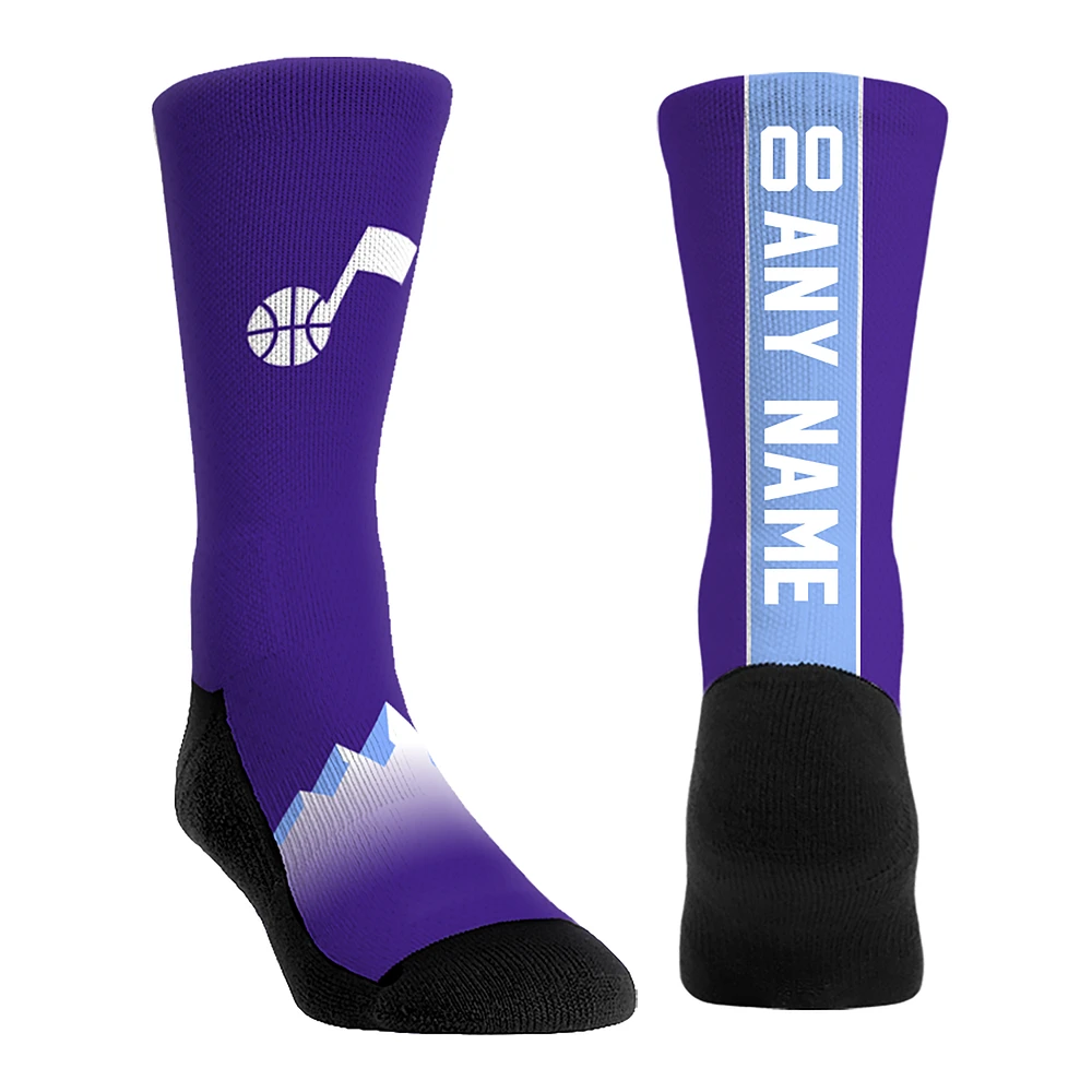 Youth Rock Em Socks Utah Jazz 2024/25 City Edition Custom Jersey Crew Socks