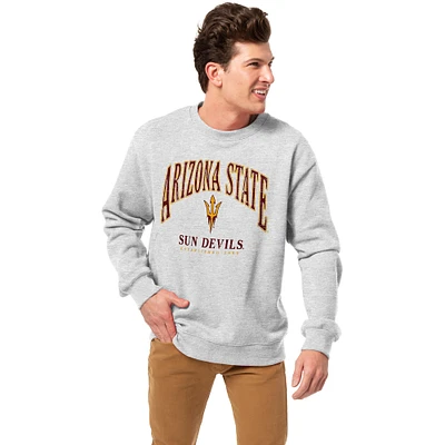 Men's League Collegiate Wear Heather Gray Arizona State Sun Devils Essentials 2.0 Pullover Sweatshirt