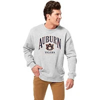 Men's League Collegiate Wear  Heather Gray Auburn Tigers Essentials 2.0 Pullover Sweatshirt