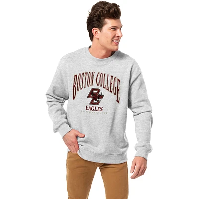Men's League Collegiate Wear Heather Gray Boston College Eagles Essentials 2.0 Pullover Sweatshirt