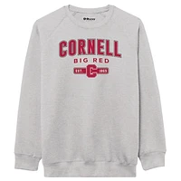 Men's League Collegiate Wear  Heather Gray Cornell Big Red Essentials 2.0 Pullover Sweatshirt